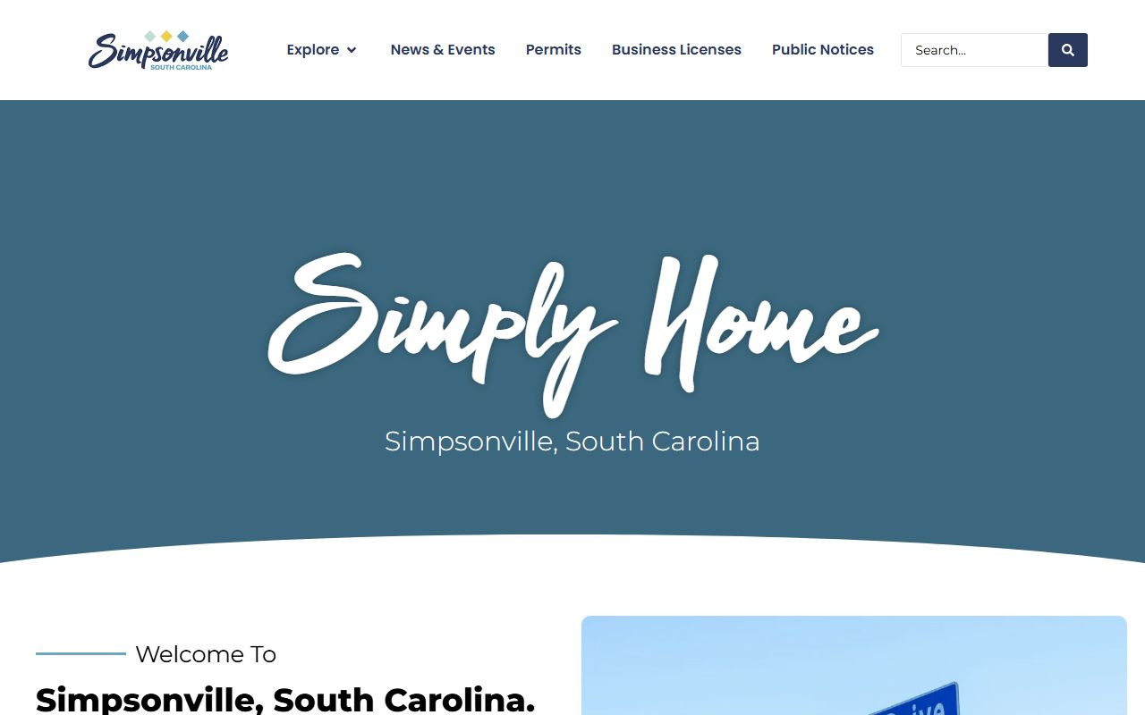 City of Simpsonville official government website