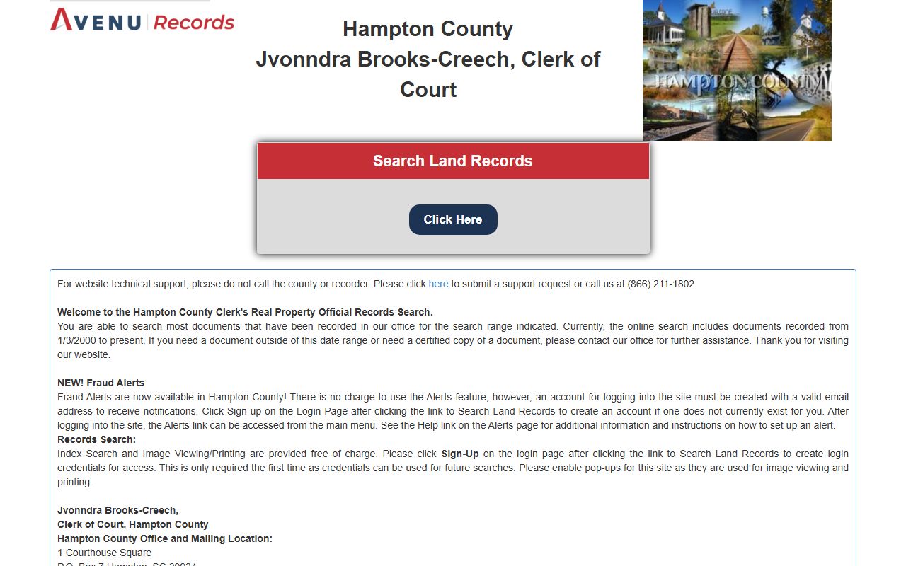 Hampton County bankruptcy records real property records online