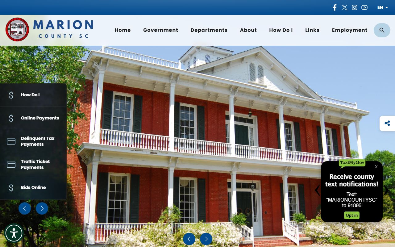 SC Judicial Public Index for Marion County bankruptcy records