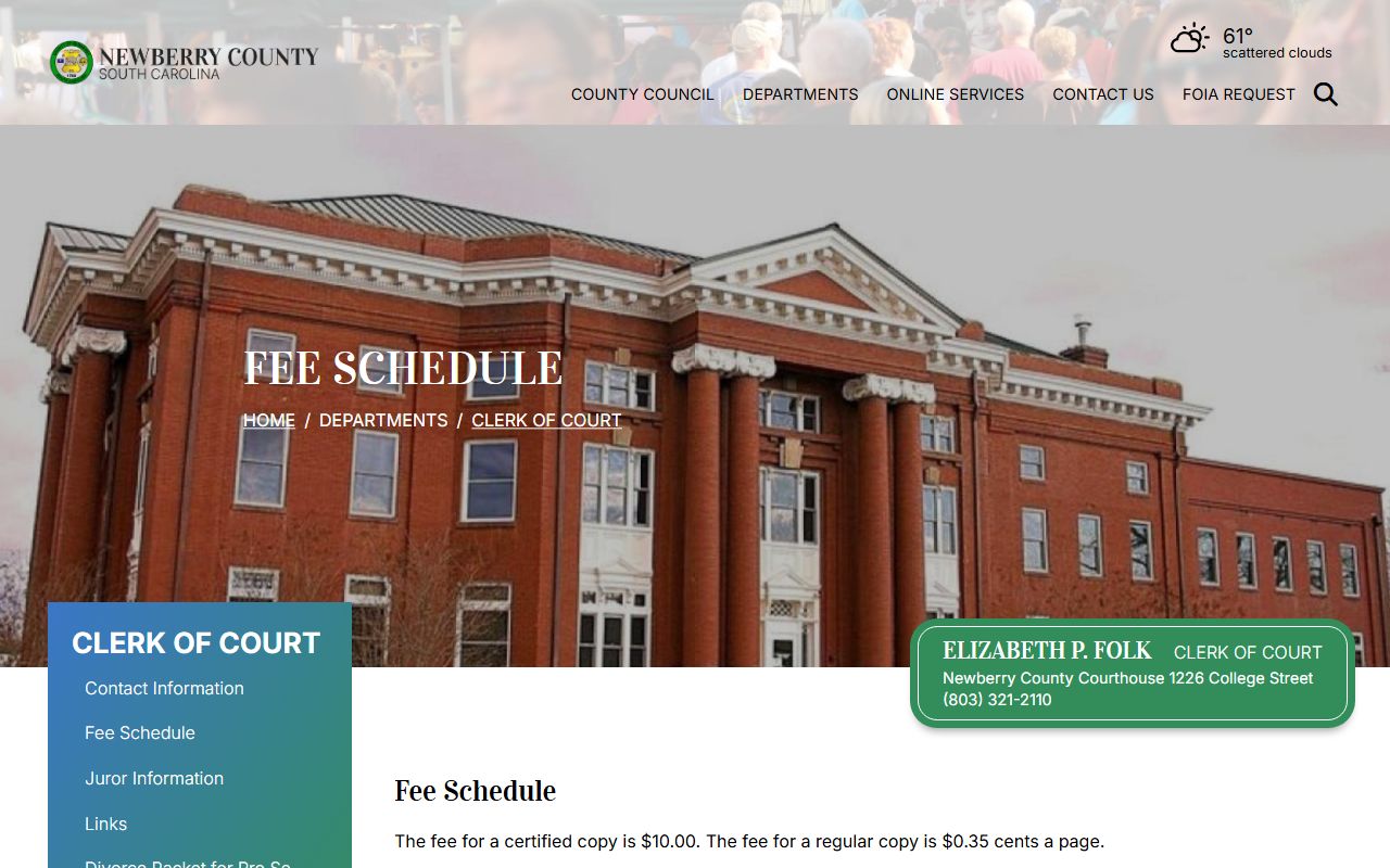 Newberry County SC Land Records online deed index for land record research