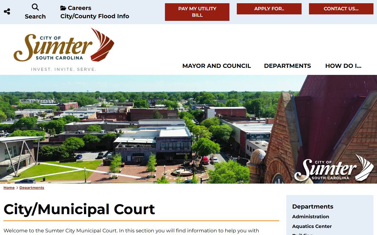 Sumter County SC Public Index for court records and bankruptcy judgment research